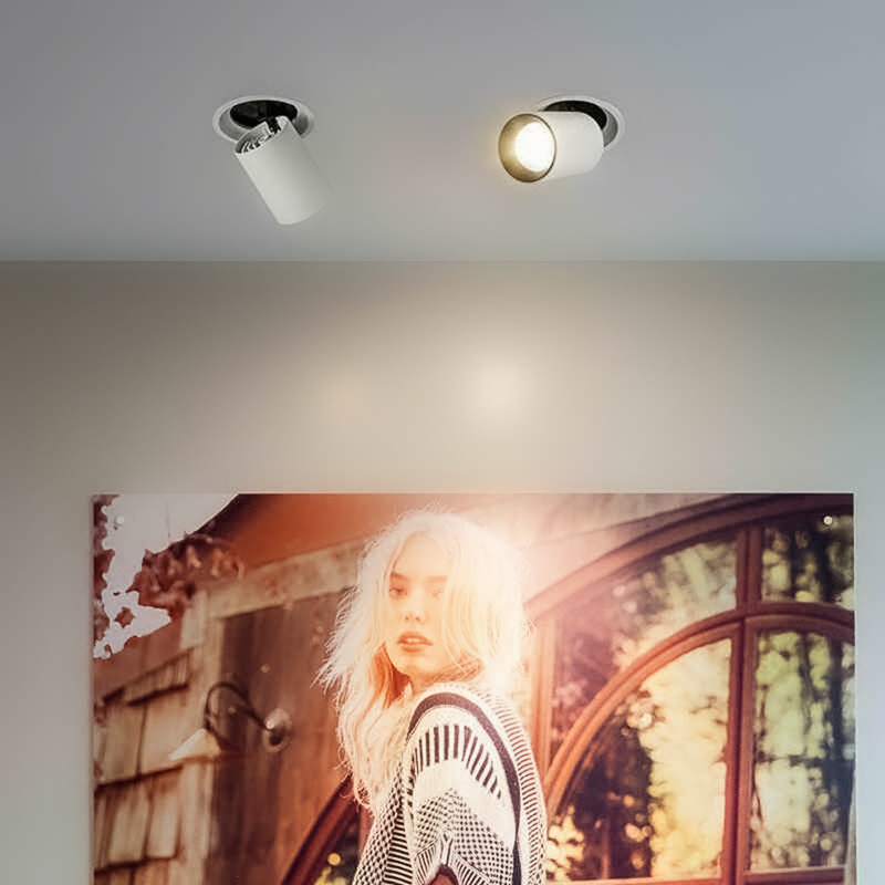 Đèn spotlight âm trần 10W xoay góc